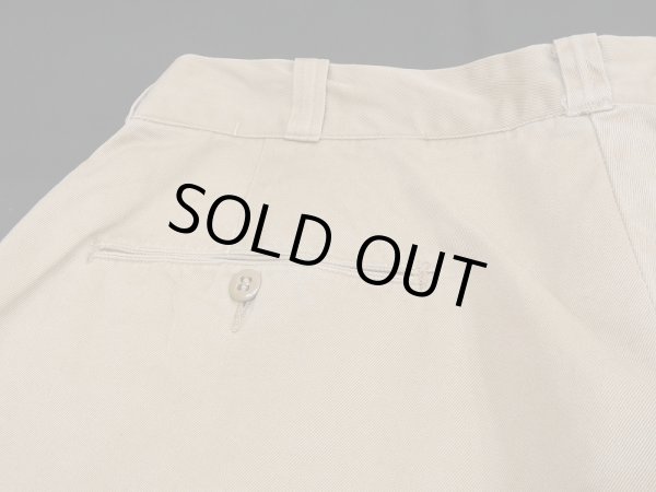 画像12: 50s US ARMY COTTON KHAKI SHADE 1 CHINO TROUSERS PANTS (12)