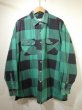 画像1: 90s ALASKA 1959 BUFFALO BLOCK CHECK QUILTING FLANNEL SHIRT XXL DEAD STOCK (1)