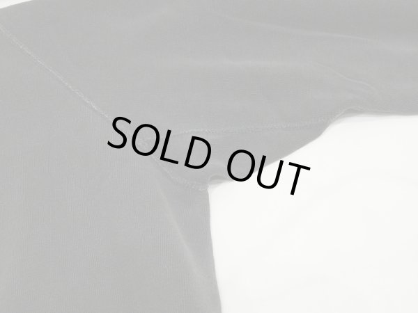 画像7: 60s UNKNOWN COLOR FLOCKY BLACK COTTON SWEAT (7)