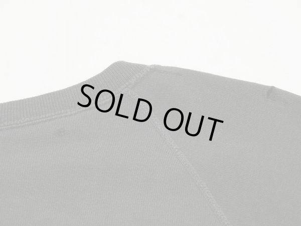 画像9: 60s UNKNOWN COLOR FLOCKY BLACK COTTON SWEAT (9)