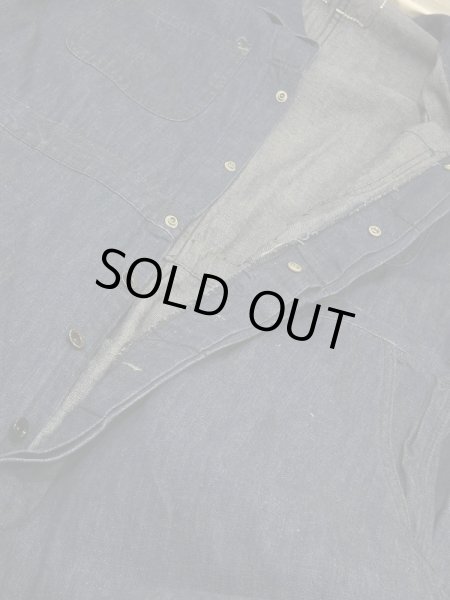 画像5: 〜 50s BLUE TOP DENIM ALL IN ONE COVERALL (5)