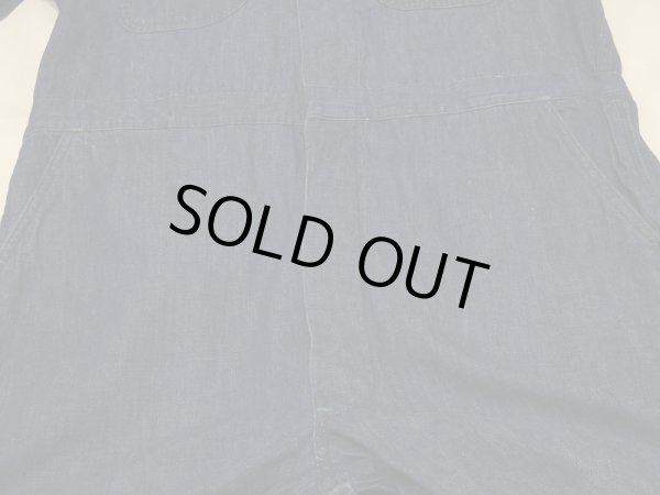 画像6: 〜 50s BLUE TOP DENIM ALL IN ONE COVERALL (6)