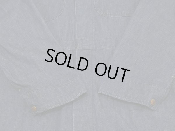 画像7: 〜 50s BLUE TOP DENIM ALL IN ONE COVERALL (7)