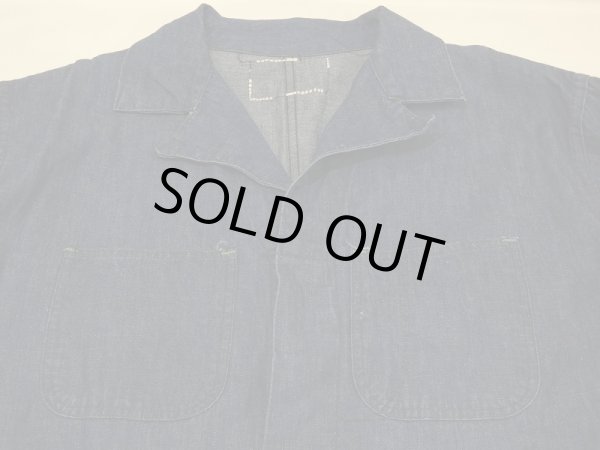 画像4: 〜 50s BLUE TOP DENIM ALL IN ONE COVERALL (4)