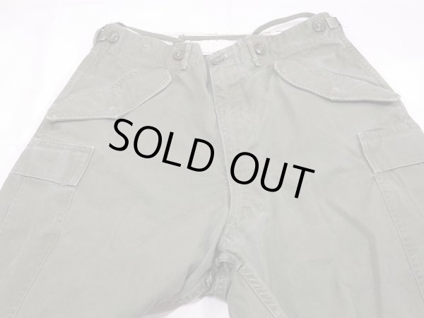 画像4: 50s US ARMY M-51 FIELD TROUSERS CARGO PANTS EARLY TYPE PLAIN WEAVE (4)