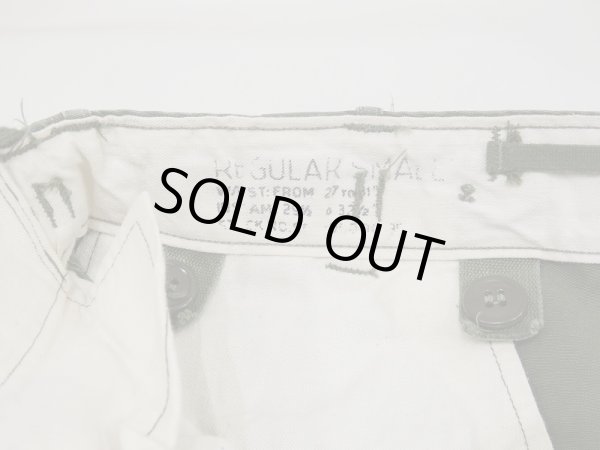 画像7: 50s US ARMY M-51 FIELD TROUSERS CARGO PANTS EARLY TYPE PLAIN WEAVE (7)