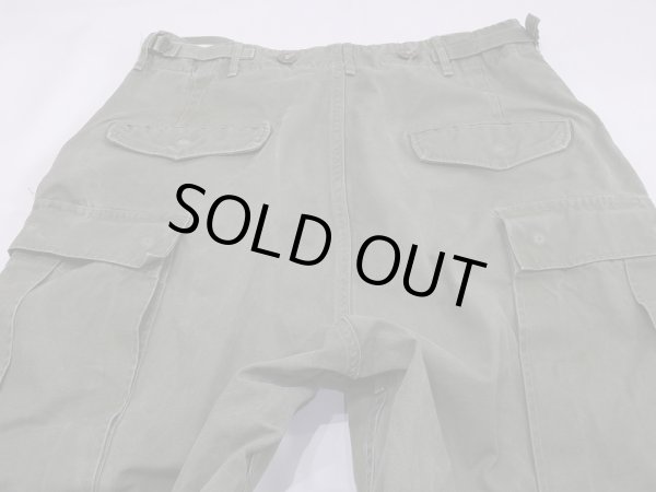 画像14: 50s US ARMY M-51 FIELD TROUSERS CARGO PANTS EARLY TYPE PLAIN WEAVE (14)