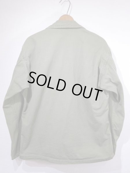 画像2: 50s US ARMY OD-7 HBT HERRINGBONE UTILITY SHIRT JACKET (2)