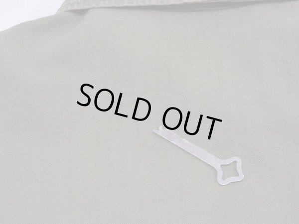 画像9: 50s US ARMY OD-7 HBT HERRINGBONE UTILITY SHIRT JACKET (9)