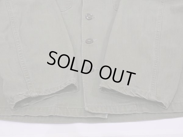 画像8: 50s US ARMY OD-7 HBT HERRINGBONE UTILITY SHIRT JACKET (8)