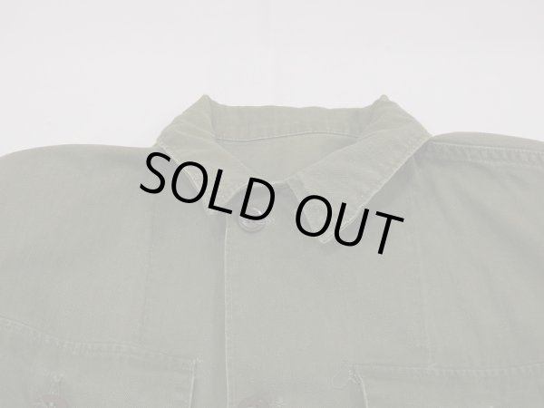 画像4: 50s US ARMY OD-7 HBT HERRINGBONE UTILITY SHIRT JACKET (4)