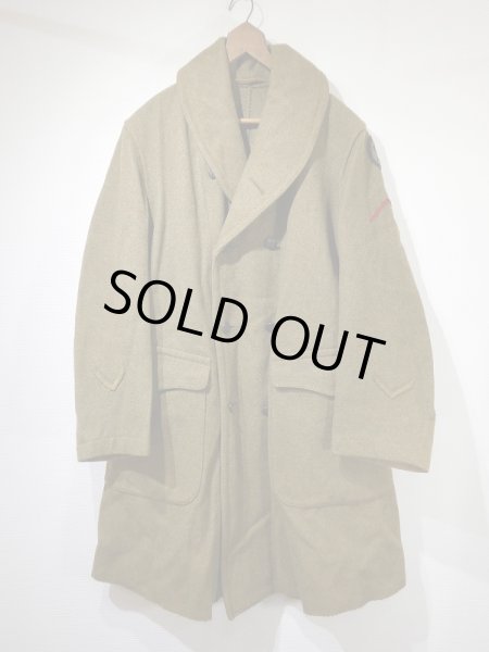 画像1: 10s (1910) WW1 US ARMY SHAWL COLLAR OVER COAT (1)