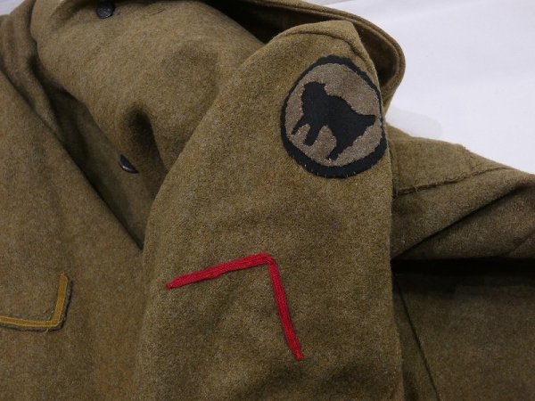 画像10: 10s (1910) WW1 US ARMY SHAWL COLLAR OVER COAT (10)