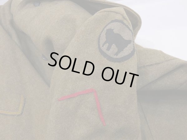 画像10: 10s (1910) WW1 US ARMY SHAWL COLLAR OVER COAT (10)