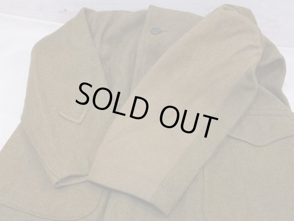 画像11: 10s (1910) WW1 US ARMY SHAWL COLLAR OVER COAT (11)