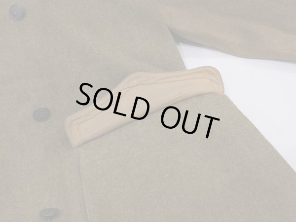 画像7: 10s (1910) WW1 US ARMY SHAWL COLLAR OVER COAT (7)