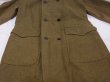 画像6: 10s (1910) WW1 US ARMY SHAWL COLLAR OVER COAT (6)