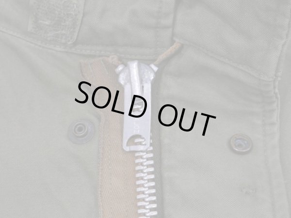 画像7: 60s US ARMY M-65 COTTON SATEEN OG-107 FIELD JACKET 1ST TYPE M-R ZIPPER MODIFY (7)