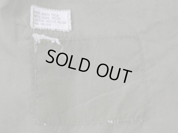 画像15: 60s US ARMY M-65 COTTON SATEEN OG-107 FIELD JACKET 1ST TYPE M-R ZIPPER MODIFY (15)