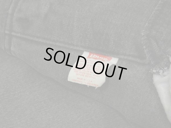 画像12: 80s Levi's 70507-0253 ACID BLACK DENIM JACKET GJ MADE IN USA (12)