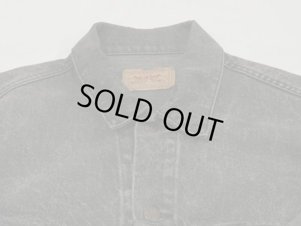 画像4: 80s Levi's 70507-0253 ACID BLACK DENIM JACKET GJ MADE IN USA (4)
