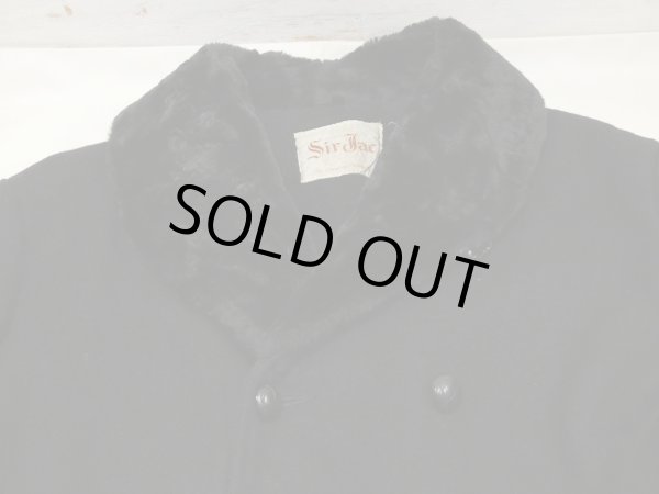 画像4: 50s 60s Sir Jac SHAWL COLLAR WOOL GANG COAT (4)