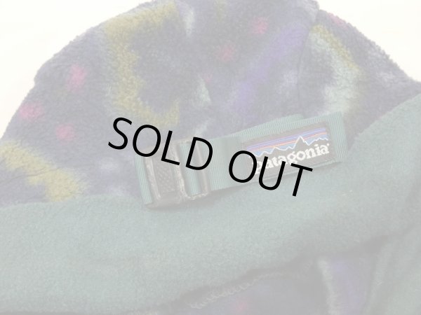 画像11: 90s F4 Patagonia TAPESTRY PATTERN DUCK BILL SYNCHILLA FLEECE CAP MADE IN USA (11)