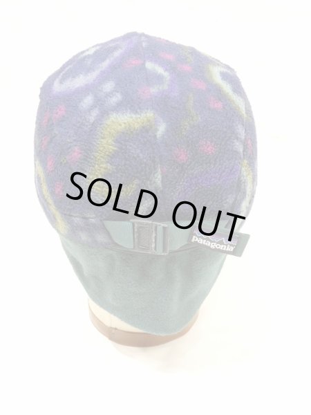 画像7: 90s F4 Patagonia TAPESTRY PATTERN DUCK BILL SYNCHILLA FLEECE CAP MADE IN USA (7)