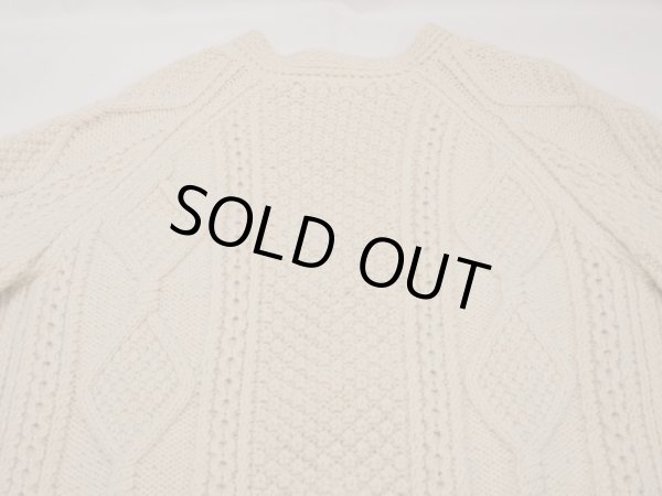 画像8: 70s Abbey KNITWEAR ARAN FISHERMAN CARDIGAN MADE IN CLARENBRIDGE EIRE (IRELAND) (8)