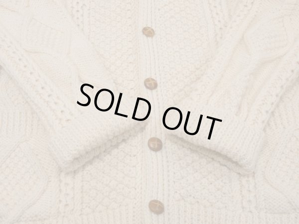 画像7: 70s Abbey KNITWEAR ARAN FISHERMAN CARDIGAN MADE IN CLARENBRIDGE EIRE (IRELAND) (7)