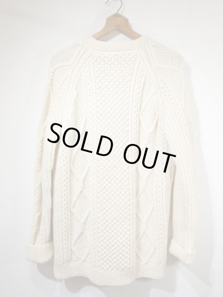 画像2: 70s Abbey KNITWEAR ARAN FISHERMAN CARDIGAN MADE IN CLARENBRIDGE EIRE (IRELAND) (2)