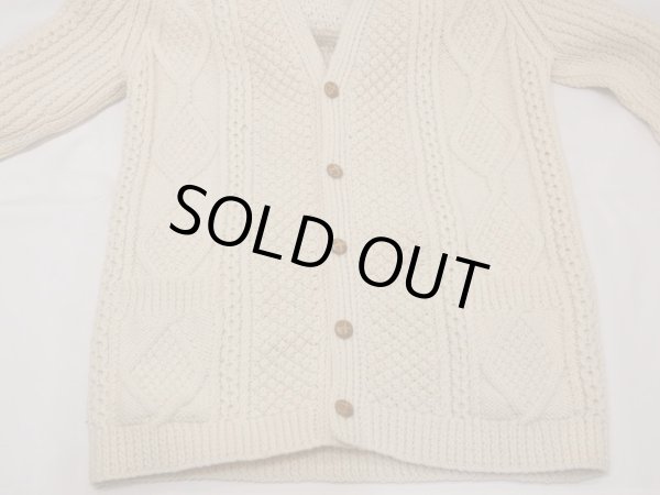 画像5: 70s Abbey KNITWEAR ARAN FISHERMAN CARDIGAN MADE IN CLARENBRIDGE EIRE (IRELAND) (5)