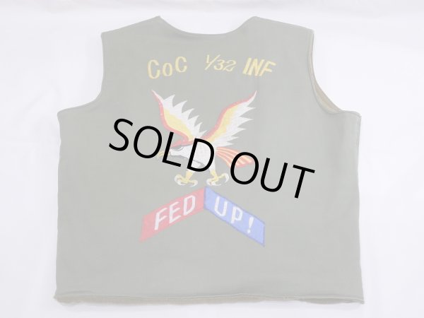 画像14: KOREA WAR 50s US ARMY CIVILIAN PERSONAL ODER TAILOR MADE TANKER VEST (14)