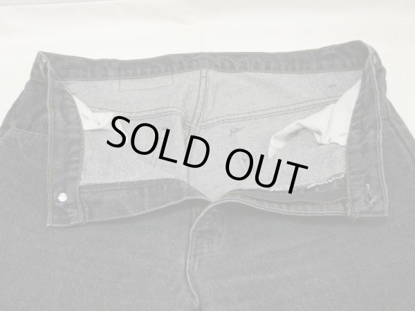 画像5: 80s Levi's 505 YARN DYED BLACK DENIM PANTS MADE IN USA (5)
