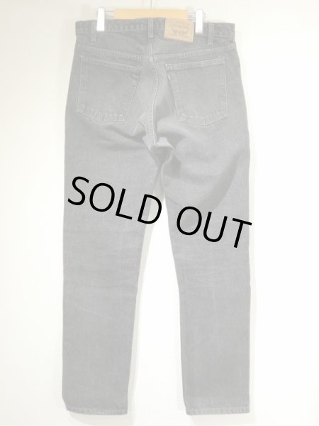 画像2: 80s Levi's 505 YARN DYED BLACK DENIM PANTS MADE IN USA (2)