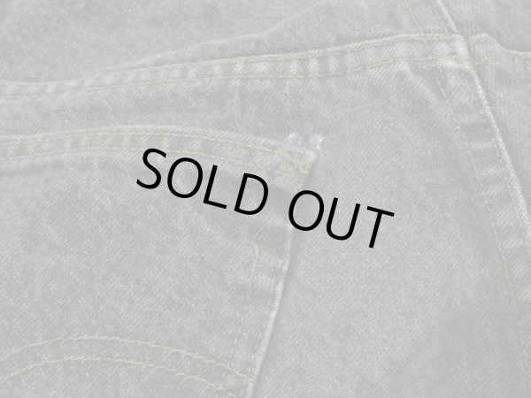 画像13: 80s Levi's 505 YARN DYED BLACK DENIM PANTS MADE IN USA (13)