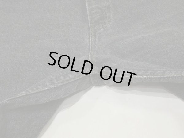 画像8: 80s Levi's 505 YARN DYED BLACK DENIM PANTS MADE IN USA (8)