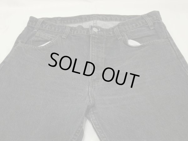 画像4: 80s Levi's 505 YARN DYED BLACK DENIM PANTS MADE IN USA (4)