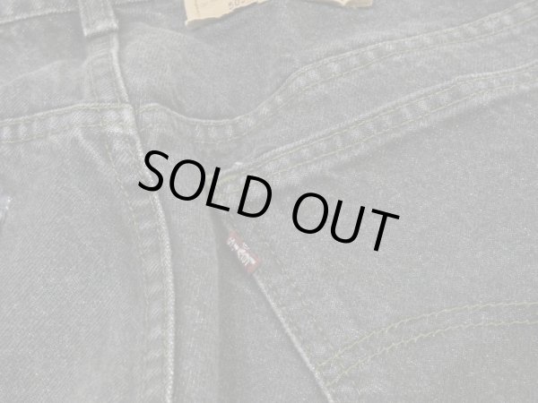 画像12: 80s Levi's 505 YARN DYED BLACK DENIM PANTS MADE IN USA (12)