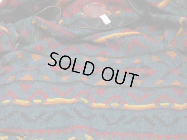 画像8: 80s Woolrich NATIVE BLANKET HOODED COAT with TOGGLE BUTTON (8)