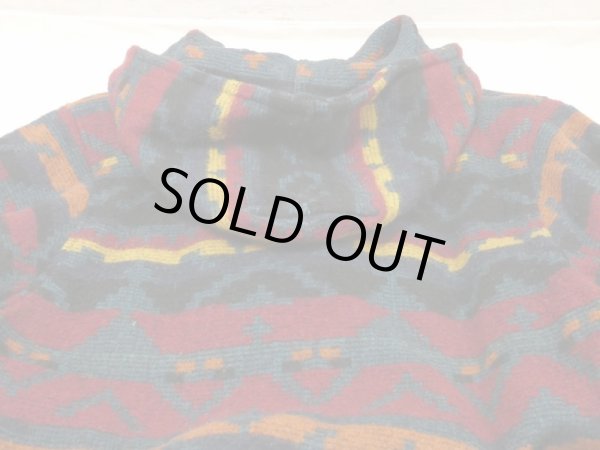 画像9: 80s Woolrich NATIVE BLANKET HOODED COAT with TOGGLE BUTTON (9)