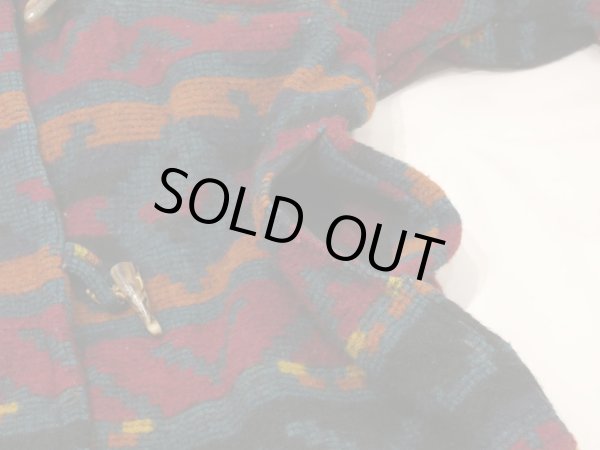 画像6: 80s Woolrich NATIVE BLANKET HOODED COAT with TOGGLE BUTTON (6)