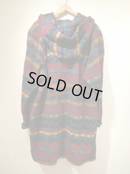 画像2: 80s Woolrich NATIVE BLANKET HOODED COAT with TOGGLE BUTTON (2)