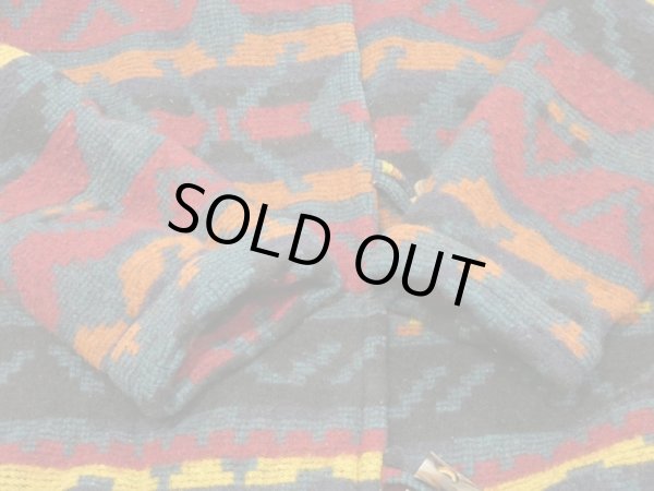 画像7: 80s Woolrich NATIVE BLANKET HOODED COAT with TOGGLE BUTTON (7)