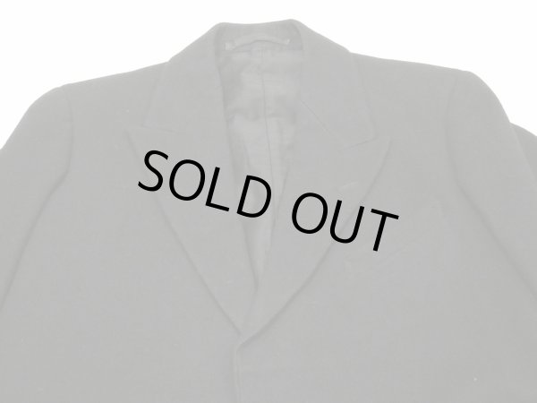 画像3: 〜 30s UNKNOWN PEAKED LAPEL BESPOKE WOOL TAILORED JACKET (3)