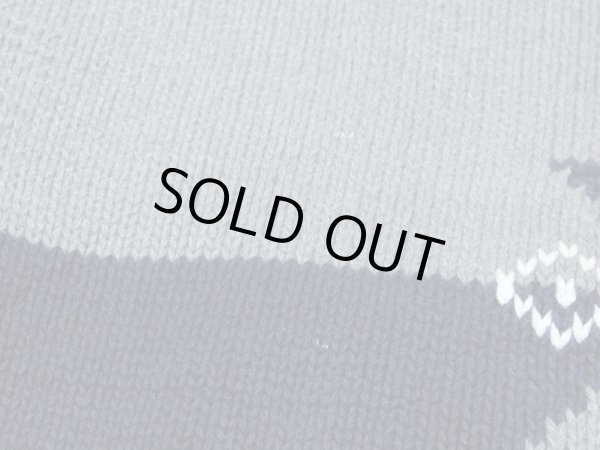 画像7: 80s 90s OLD GAP SNOW PATTERN BICOLOR BOTTLE NECK COTTON KNIT SWEATER (7)