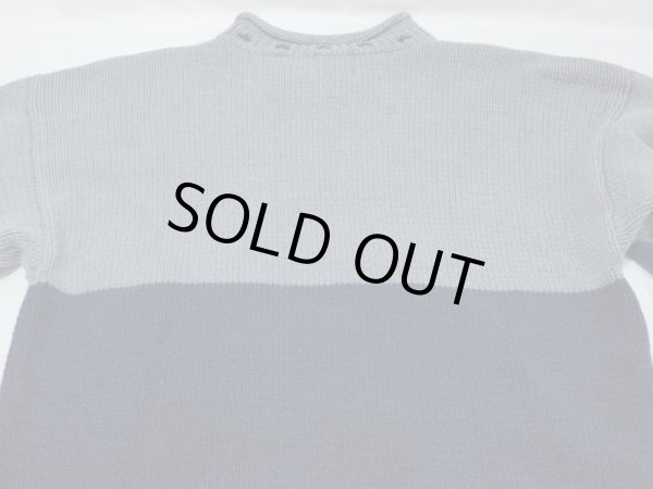 画像12: 80s 90s OLD GAP SNOW PATTERN BICOLOR BOTTLE NECK COTTON KNIT SWEATER (12)