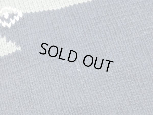 画像8: 80s 90s OLD GAP SNOW PATTERN BICOLOR BOTTLE NECK COTTON KNIT SWEATER (8)