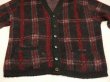 画像6: 60s 70s Kingsway SIMPSONS SEARS PLAID MOHAIR CARDIGAN (6)