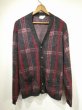 画像1: 60s 70s Kingsway SIMPSONS SEARS PLAID MOHAIR CARDIGAN (1)